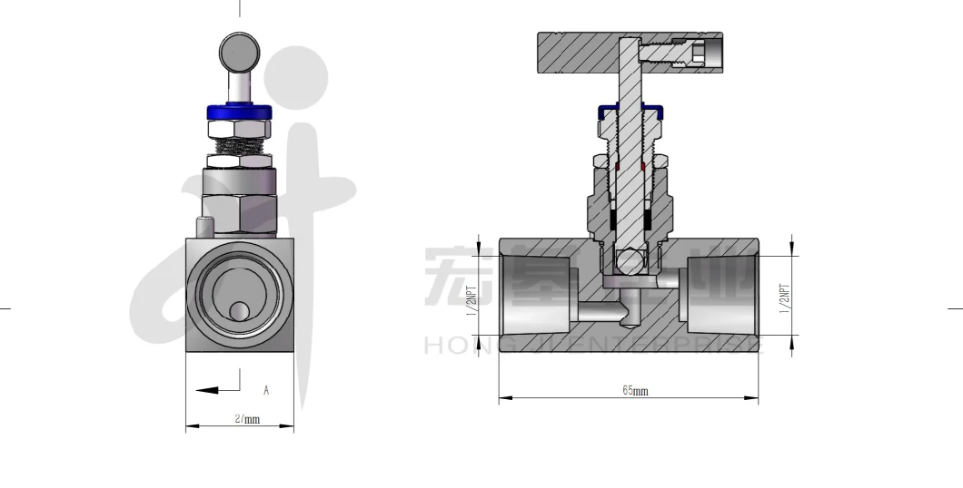 OEM ODM High Pressure 10000psi Needle Valve with Female Thread 1/4 NPT for Oilfield Services