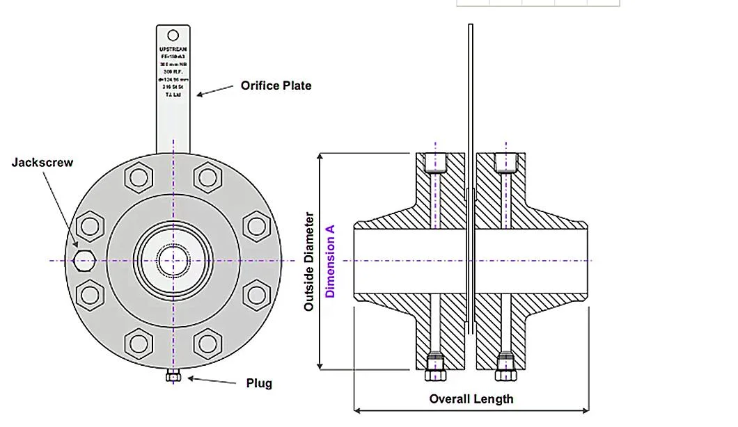 ANSI B16.5 Class 150-2000 Forged Carbon Steel RF Orifice Flange