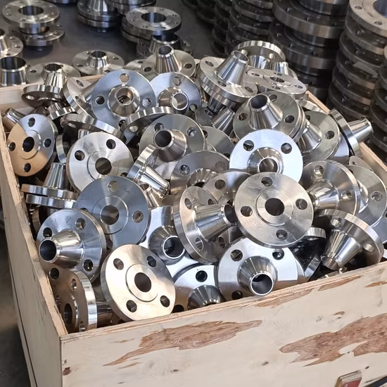 Flanges de tubo de aço carbono forjado de aço inoxidável